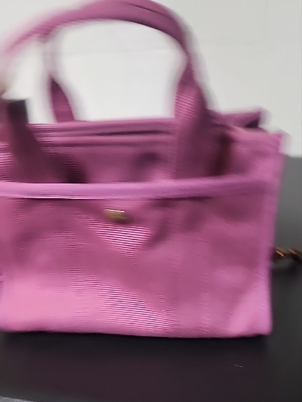 Coach Magenta Canvas Mini Tote with Turn-Lock - Picture 5 of 11